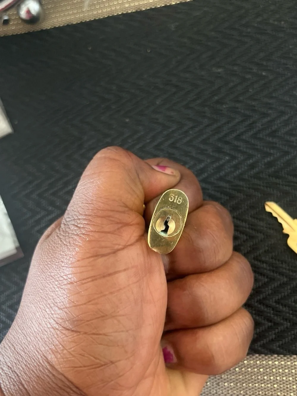Louis Vuitton compact gold